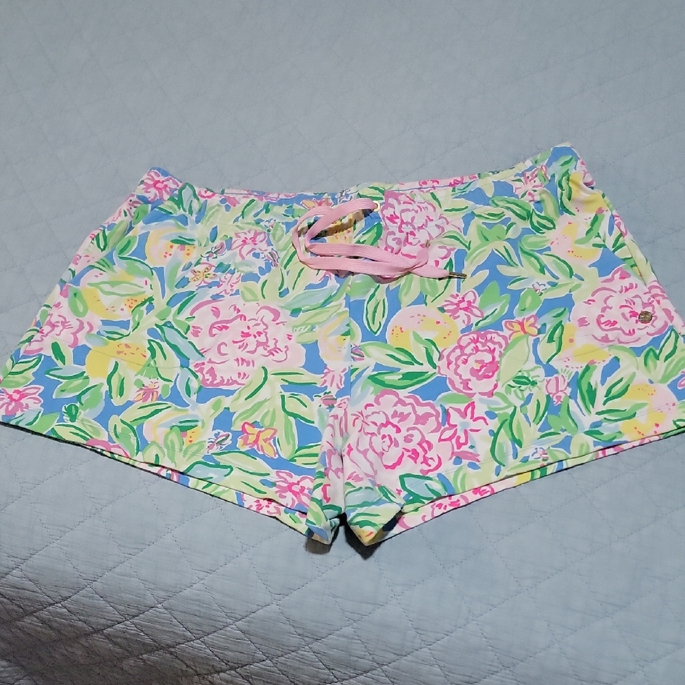 Lilly Pulitzer Loxley Stretch Knit Shorts Sz XL